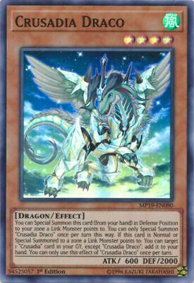 Crusadia Draco MP19-EN080 YuGiOh 2019 Gold Sarcophagus Tin Mega Pack