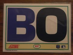 Back Of #697 | Bo Jackson Baseball Cards 1990 Score
