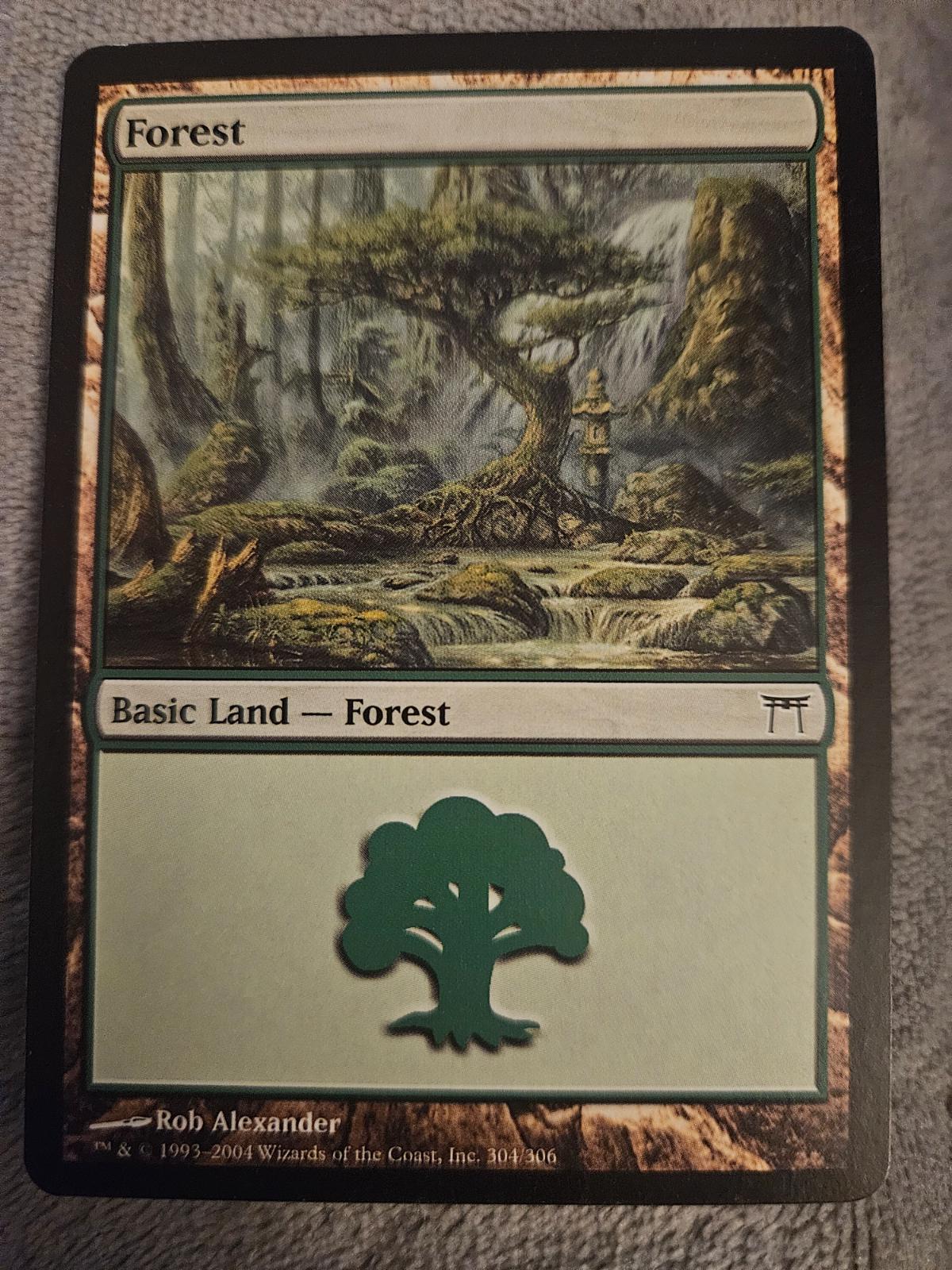 Forest #304 Magic Champions of Kamigawa