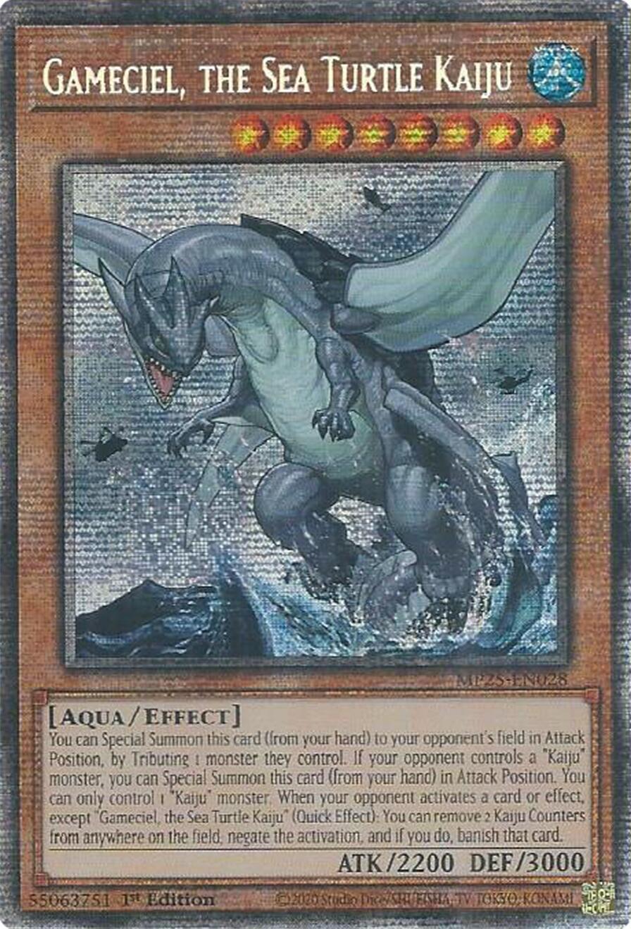 Gameciel, the Sea Turtle Kaiju MP25-EN028 Prices | YuGiOh 2025