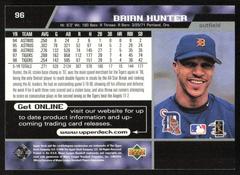 Back | Brian Hunter Baseball Cards 1999 Upper Deck