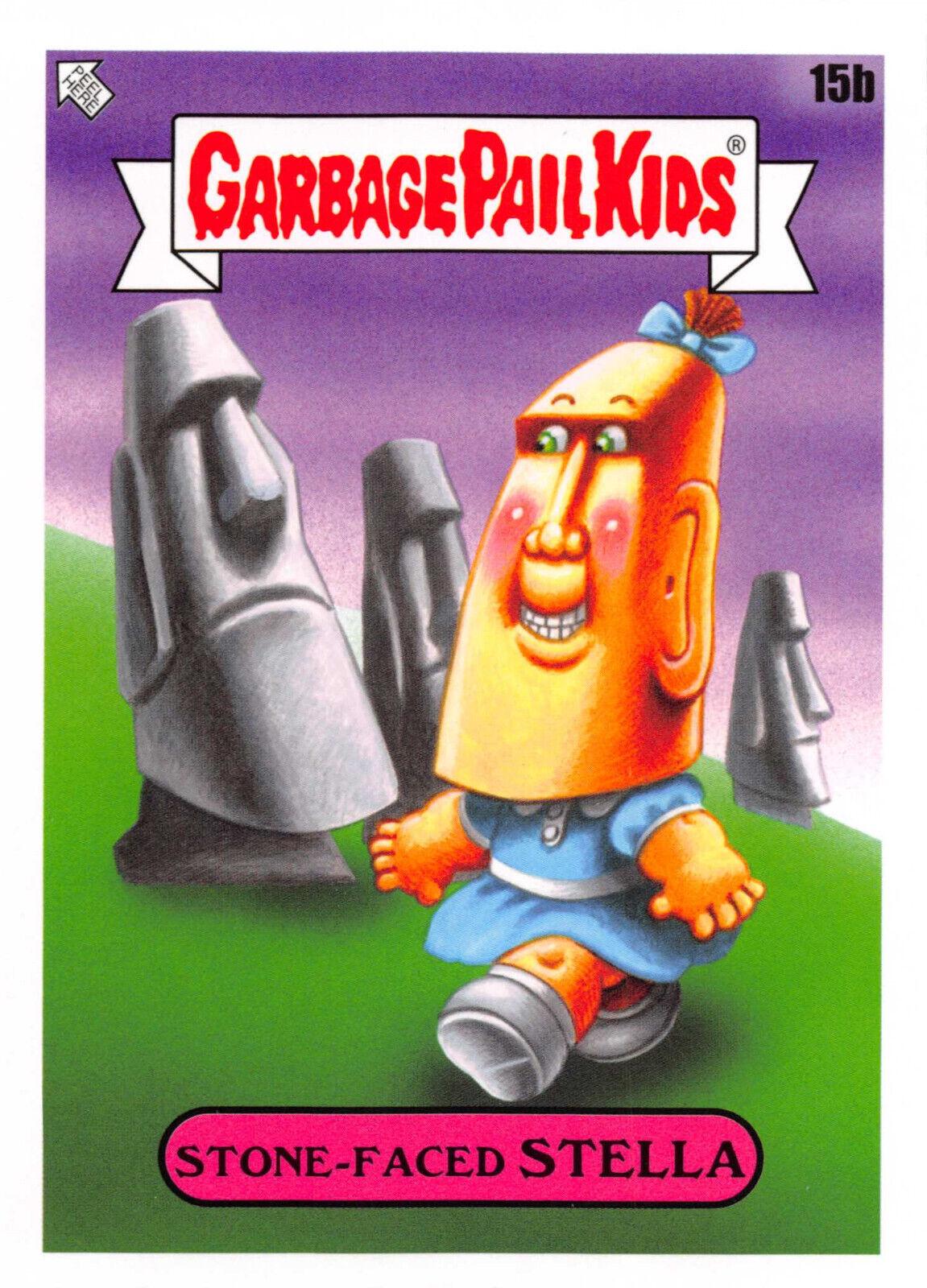 Stone-Faced STELLA #15b Garbage Pail Kids Go on Vacation