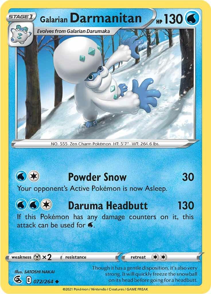Galarian Darmanitan #72 Pokemon Fusion Strike