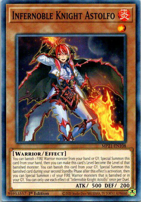 Infernoble Knight Astolfo MP21-EN108 YuGiOh 2021 Tin of Ancient Battles Mega Pack