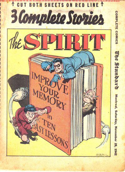Spirit #11/29/1942 (1942) Comic Books Spirit
