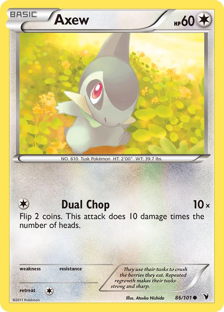 Axew #86 Pokemon Noble Victories