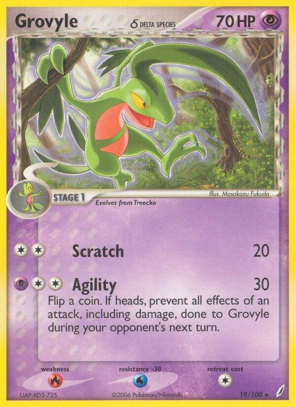 Grovyle #19 Pokemon Crystal Guardians