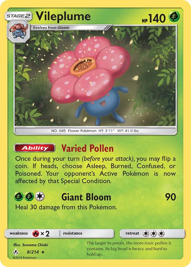Vileplume #8 Pokemon Unbroken Bonds