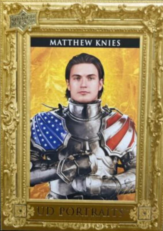 2023 Upper Deck UD Portraits Matthew Knies #P43 card