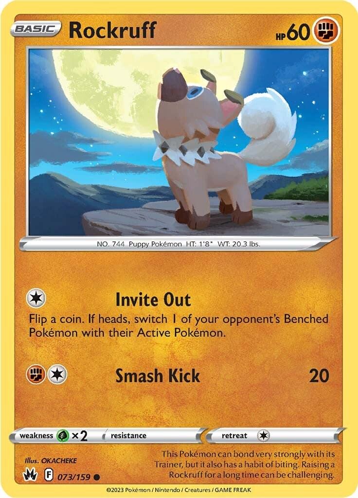 Rockruff #73 Pokemon Crown Zenith