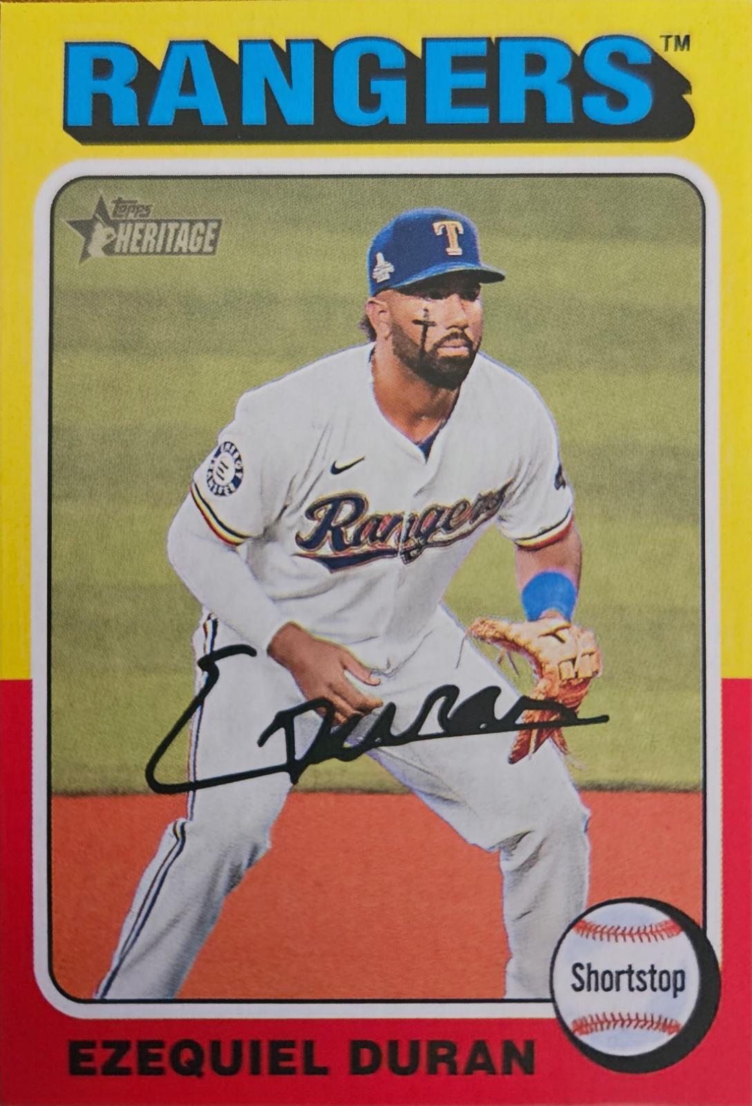 Ezequiel Duran #588 Baseball Cards 2024 Topps Heritage