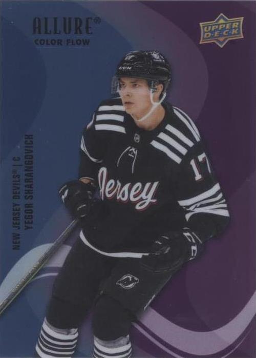 Yegor Sharangovich #SF-3 2022 Upper Deck Allure Color Flow Hockey