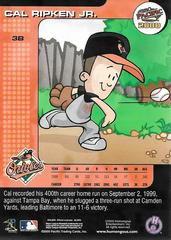 Cal Ripken Jr. Back | Cal Ripken Jr. Baseball Cards 2000 Pacific Backyard Baseball