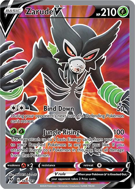 Zarude V #167 Pokemon Vivid Voltage