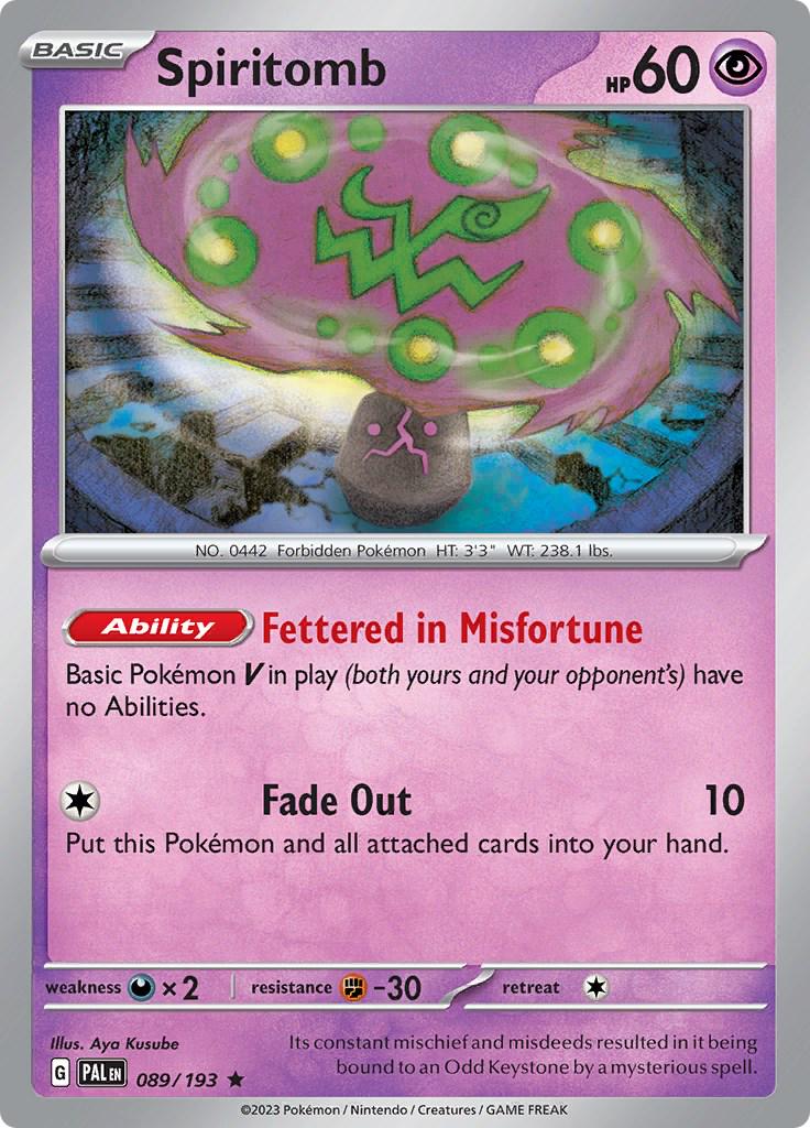 Spiritomb #89 Pokemon Paldea Evolved