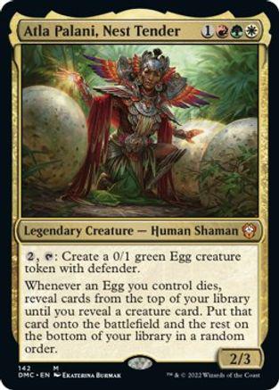 Atla Palani, Nest Tender #142 Magic Dominaria United Commander
