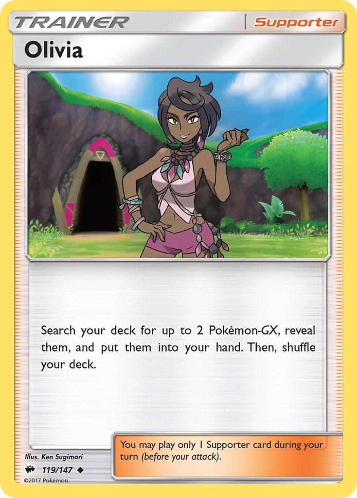 Olivia #119 Pokemon Burning Shadows