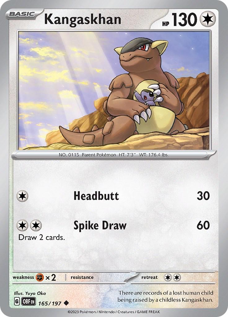 Kangaskhan #165 Pokemon Obsidian Flames