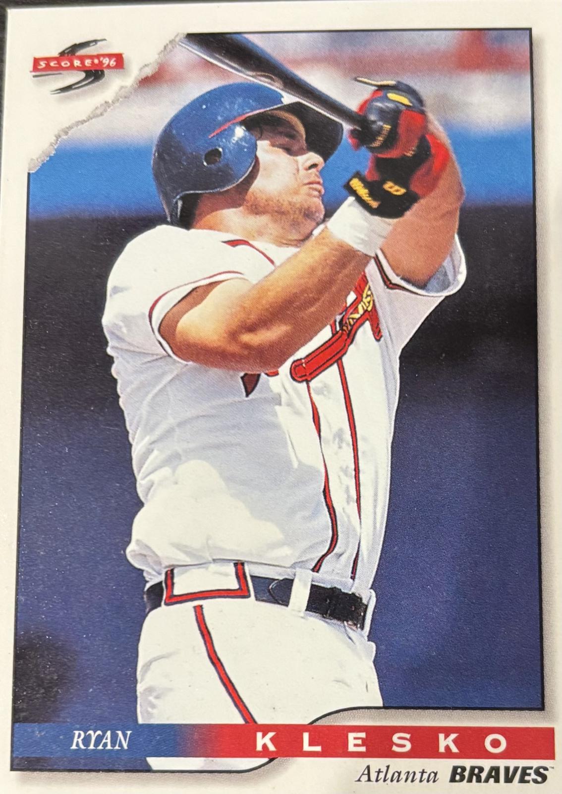 Ryan Klesko #3 Baseball Cards 1996 Score