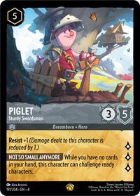 Piglet - Sturdy Swordsman #191 Lorcana Ursula's Return
