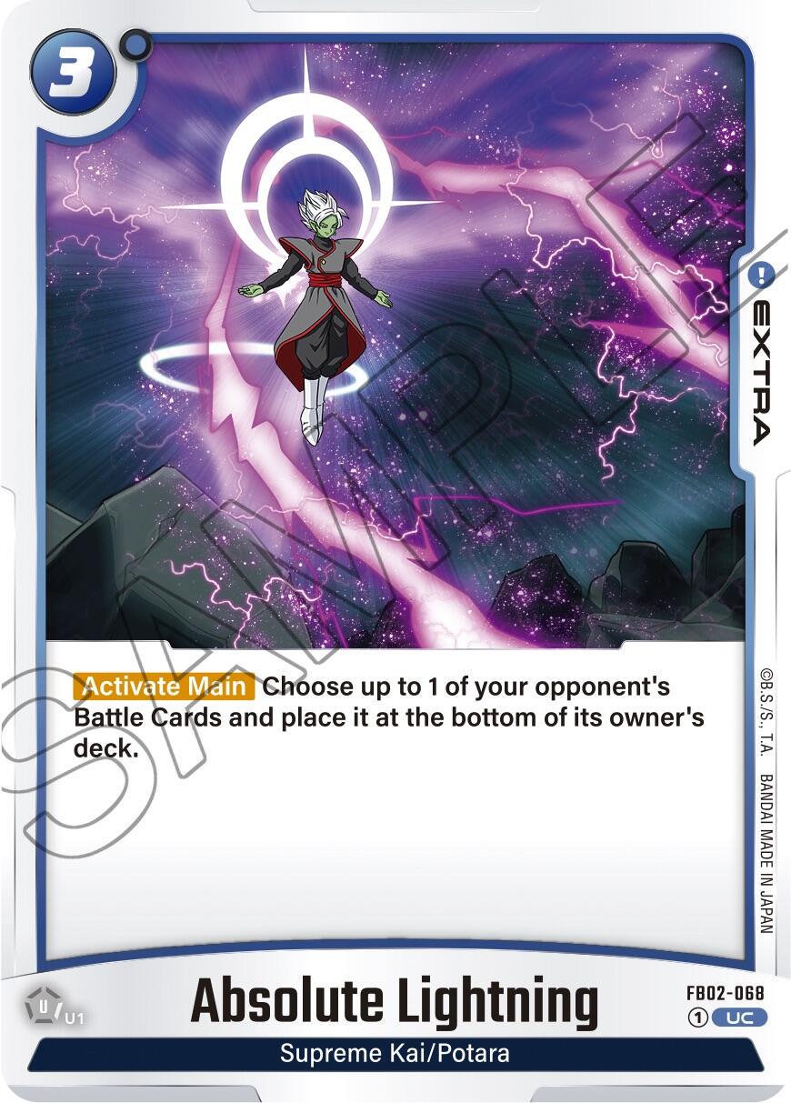 Absolute Lightning FB02-068 Dragon Ball Fusion World Blazing Aura