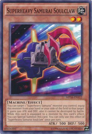Superheavy Samurai Soulclaw MP16-EN112 YuGiOh 2016 Mega-Tin Mega Pack