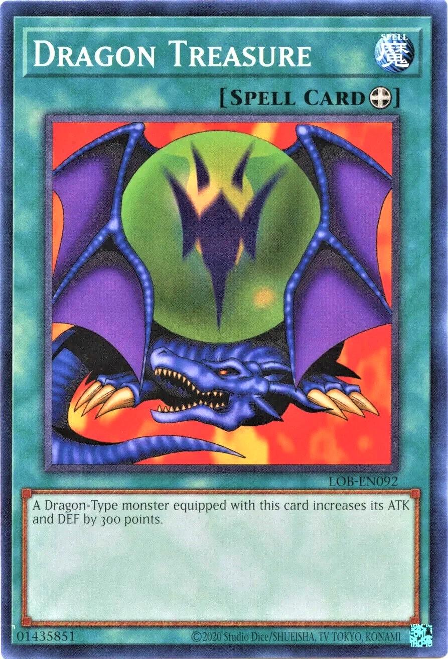 Dragon Treasure LOB-EN092 YuGiOh Legend of Blue Eyes White Dragon: 25th Anniversary