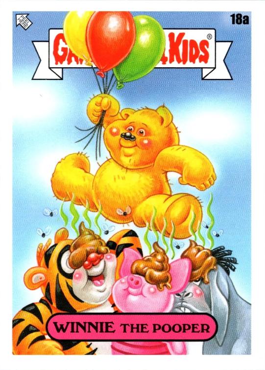 Winnie The Pooper #18a Garbage Pail Kids Book Worms