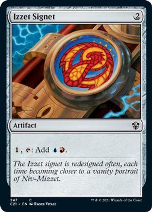 Izzet Signet Magic Commander 2021