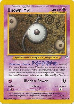 Unown P #58 Pokemon Neo Destiny