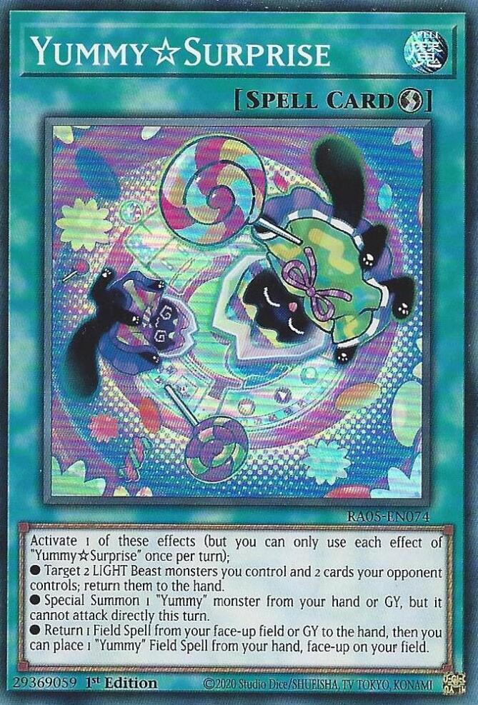 Yummy?Surprise [Super Rare] RA05-EN074 Prices | YuGiOh Rarity