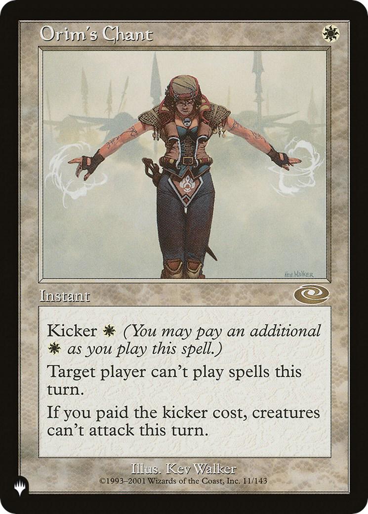 Orim's Chant #11 Magic The List Reprints