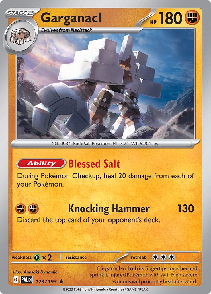 Garganacl #123 Pokemon Paldea Evolved