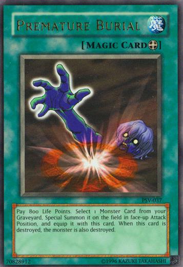 Premature Burial PSV-037 YuGiOh Pharaoh's Servant
