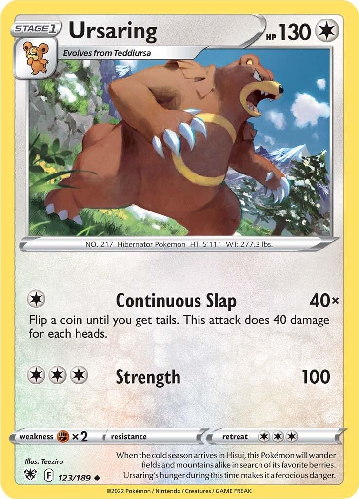 Ursaring #123 Pokemon Astral Radiance