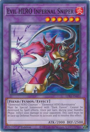 Evil HERO Infernal Sniper LDS3-EN031 YuGiOh Legendary Duelists: Season 3