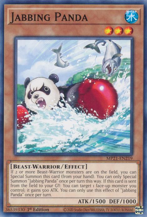 Jabbing Panda MP21-EN219 YuGiOh 2021 Tin of Ancient Battles Mega Pack