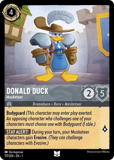 PSA10Disney Lorcana ドナルドダック #209 2162 Donald Duck - Musketeer [Foil] #177 Prices | Lorcana First Chapter