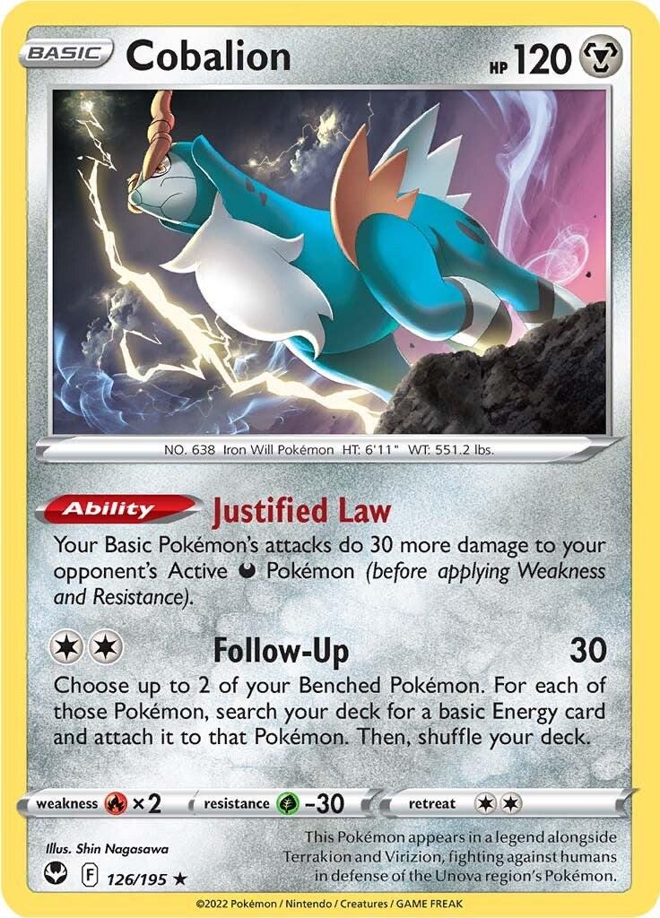 Cobalion #126 Pokemon Silver Tempest