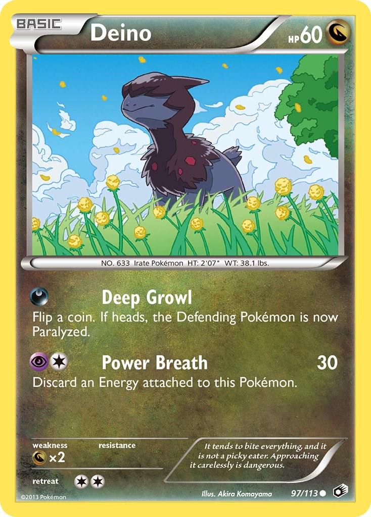 Deino #97 Pokemon Legendary Treasures
