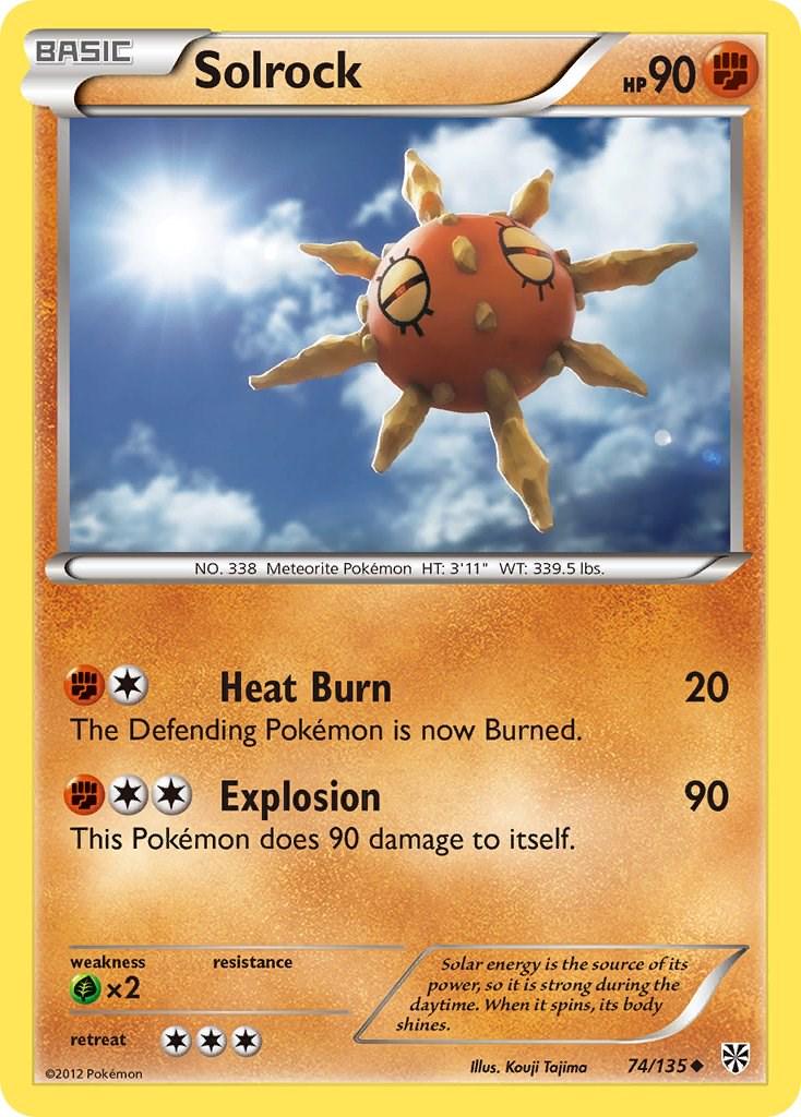 Solrock #74 Pokemon Plasma Storm