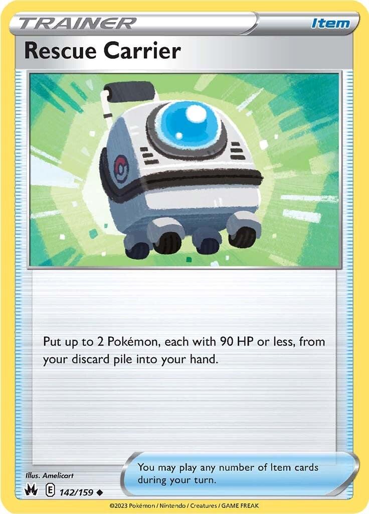 Rescue Carrier #142 Pokemon Crown Zenith
