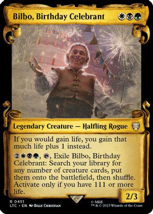 Bilbo, Birthday Celebrant #451 Magic Lord of the Rings Commander