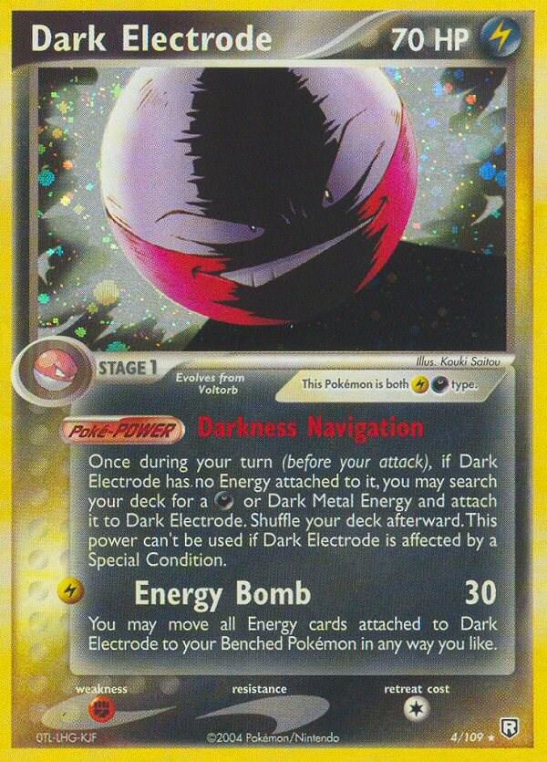 Dark Electrode #4 Pokemon Team Rocket Returns