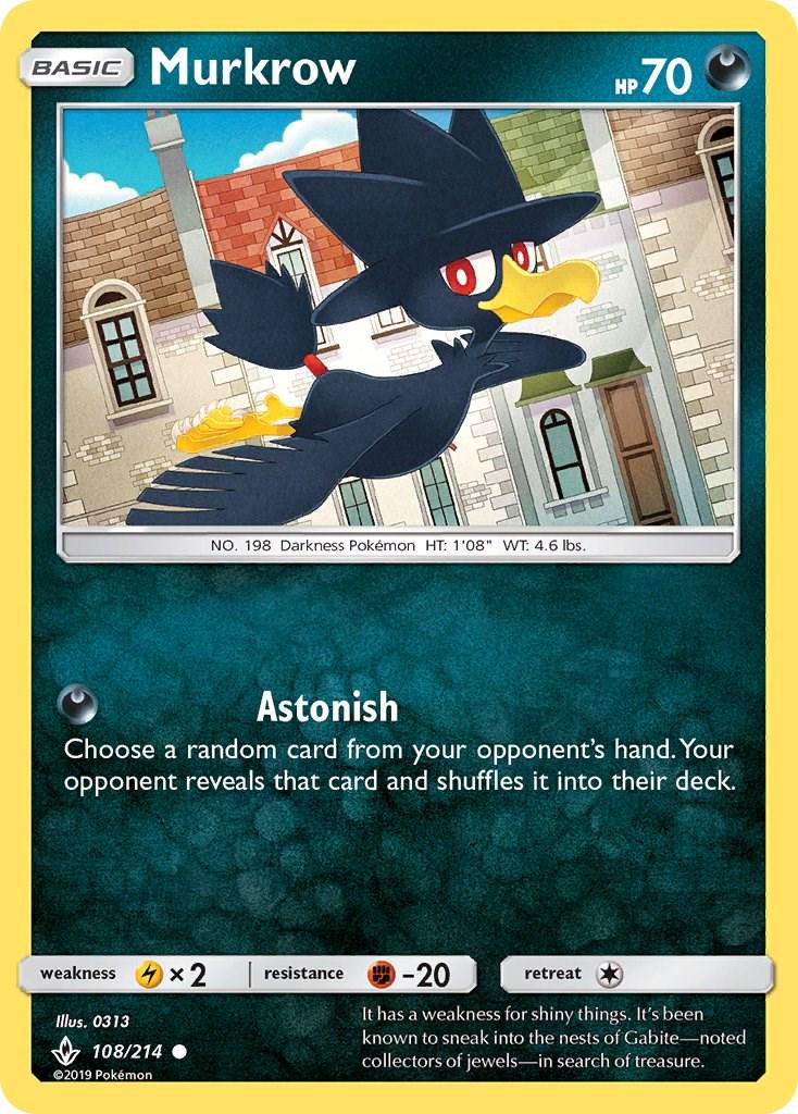 Murkrow #108 Pokemon Unbroken Bonds