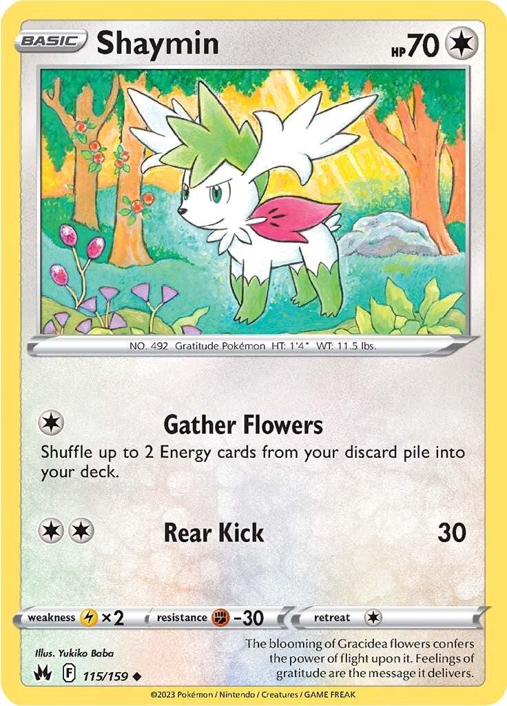 Shaymin #115 Pokemon Crown Zenith