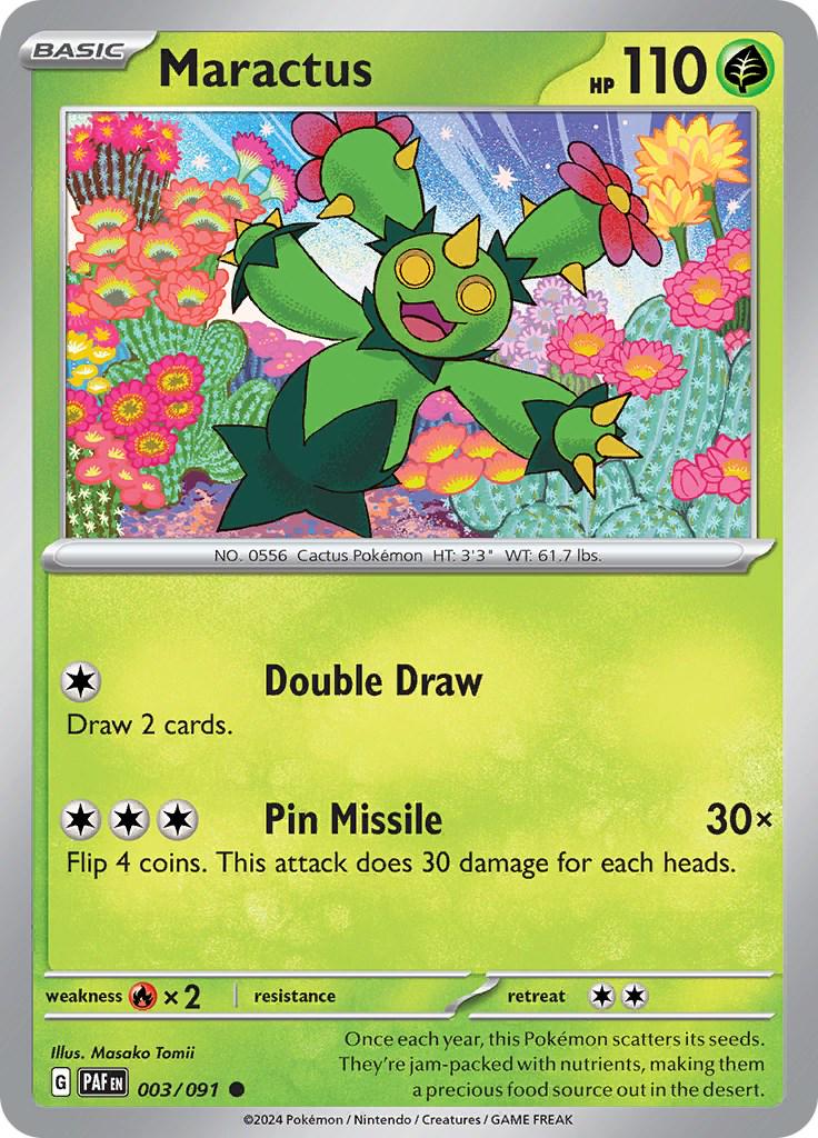 Maractus #3 Pokemon Paldean Fates