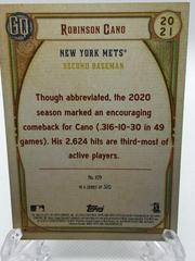 Back Of Card | Robinson Cano Baseball Cards 2021 Topps Gypsy Queen