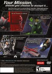 Back Cover | Mission Impossible Operation Surma Playstation 2