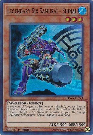 Legendary Six Samurai - Shinai SPWA-EN044 YuGiOh Spirit Warriors